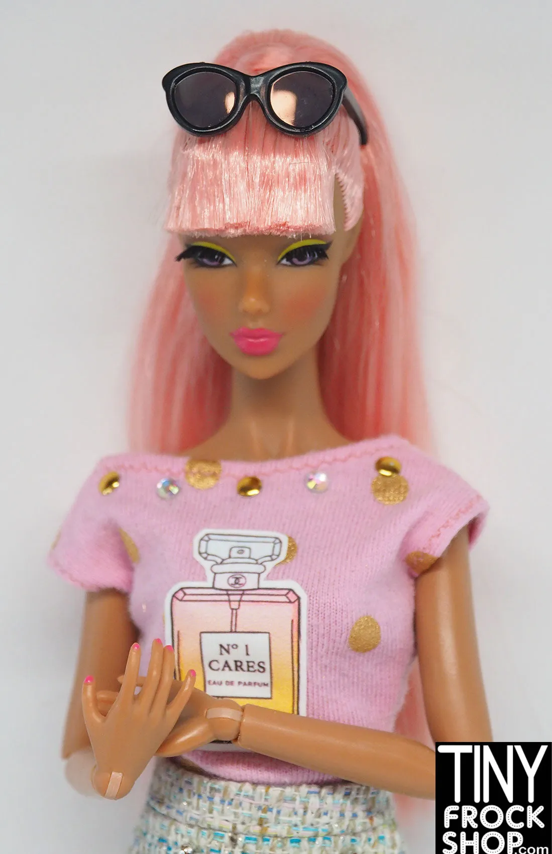 12" Fashion Doll Rounded Frame Sunglasses - 2 Colors