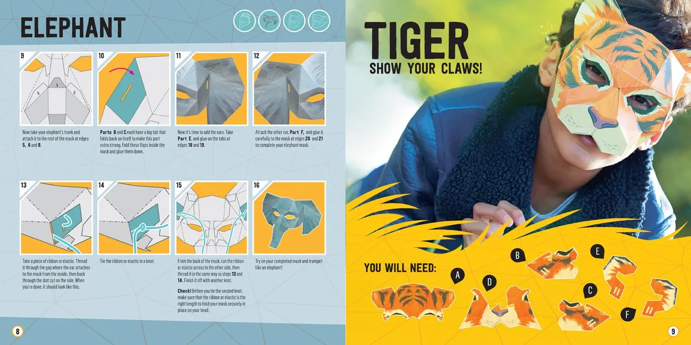 3D JUNGLE MASKS