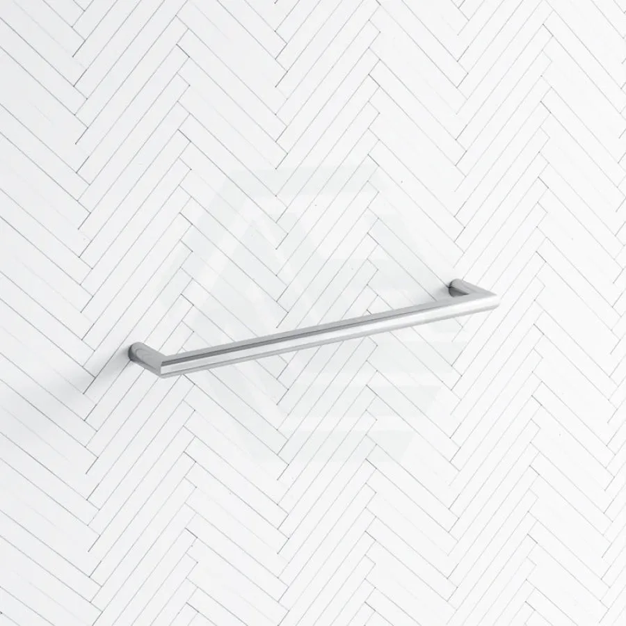 450/630/830mm ThermoGroup 12V Round Single Bar Heated Towel Rail Polished Stainless Steel