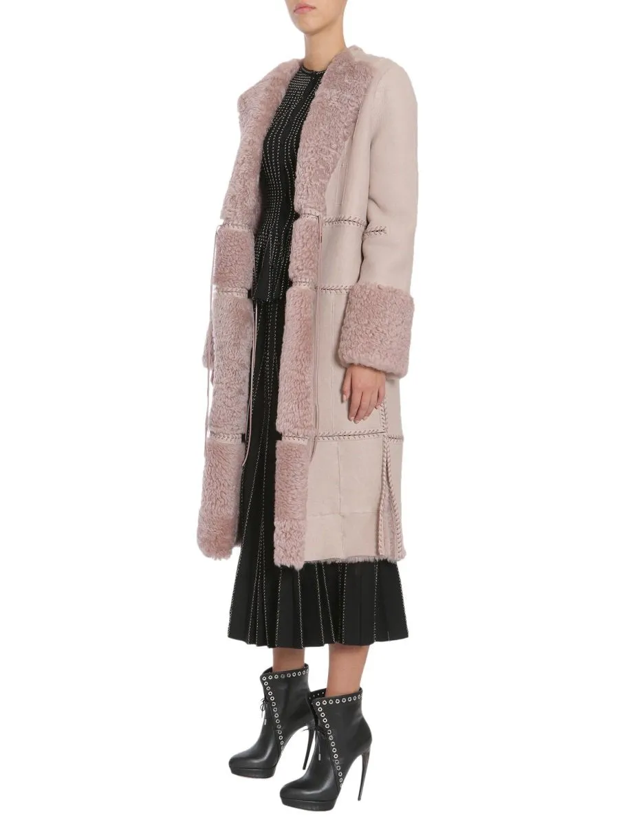 Alexander McQueen Long Shearling Coat