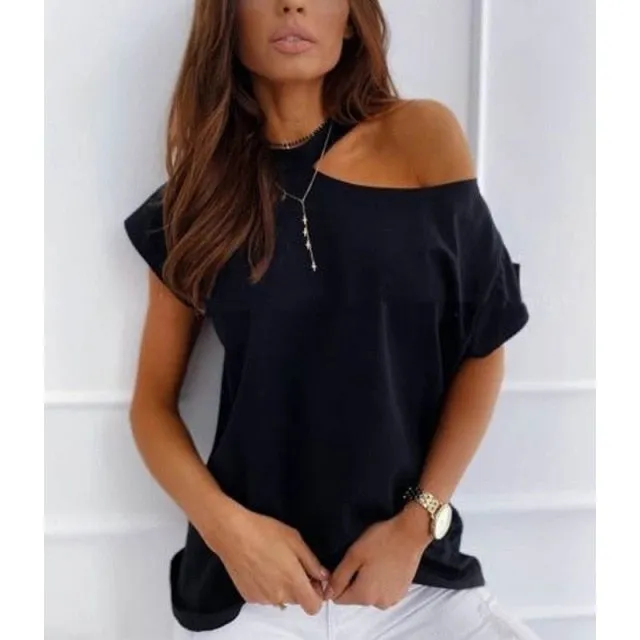 Amy Fashion - Casual Print Short Sleeve O-neck Tops