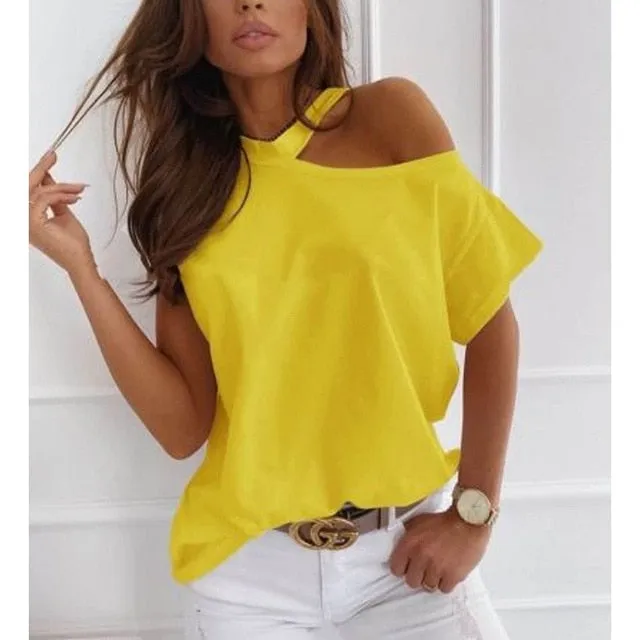 Amy Fashion - Casual Print Short Sleeve O-neck Tops