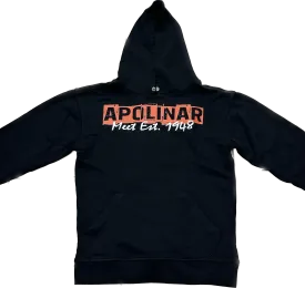 APOLINAR CITY TALK HOODIE  PLR-001 BLACK