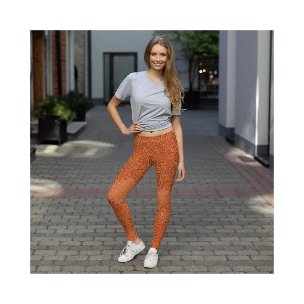 Apricot Mandala Leggings