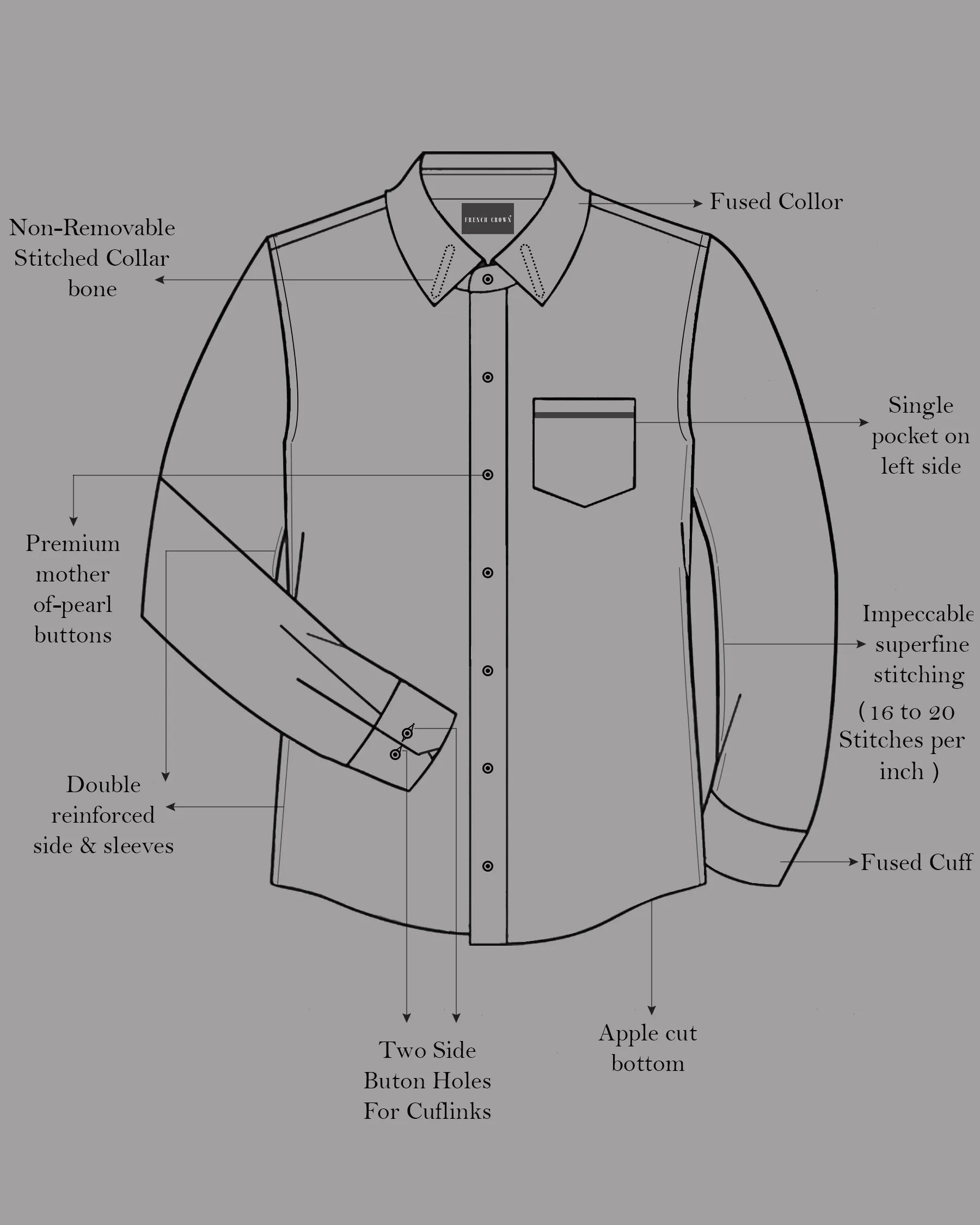 Apricot Yellow with White Plaid Checkered Premium Cotton Shirt