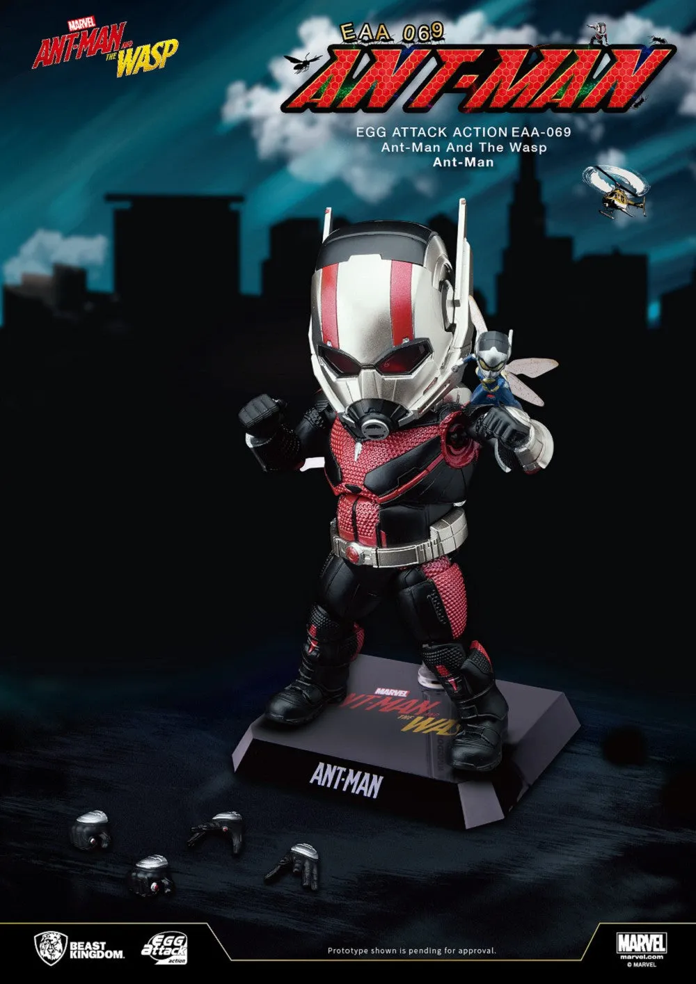 Beast Kingdom EAA-069 Marvel Ant-Man & The Wasp: Ant-Man Egg Attack Action Figure