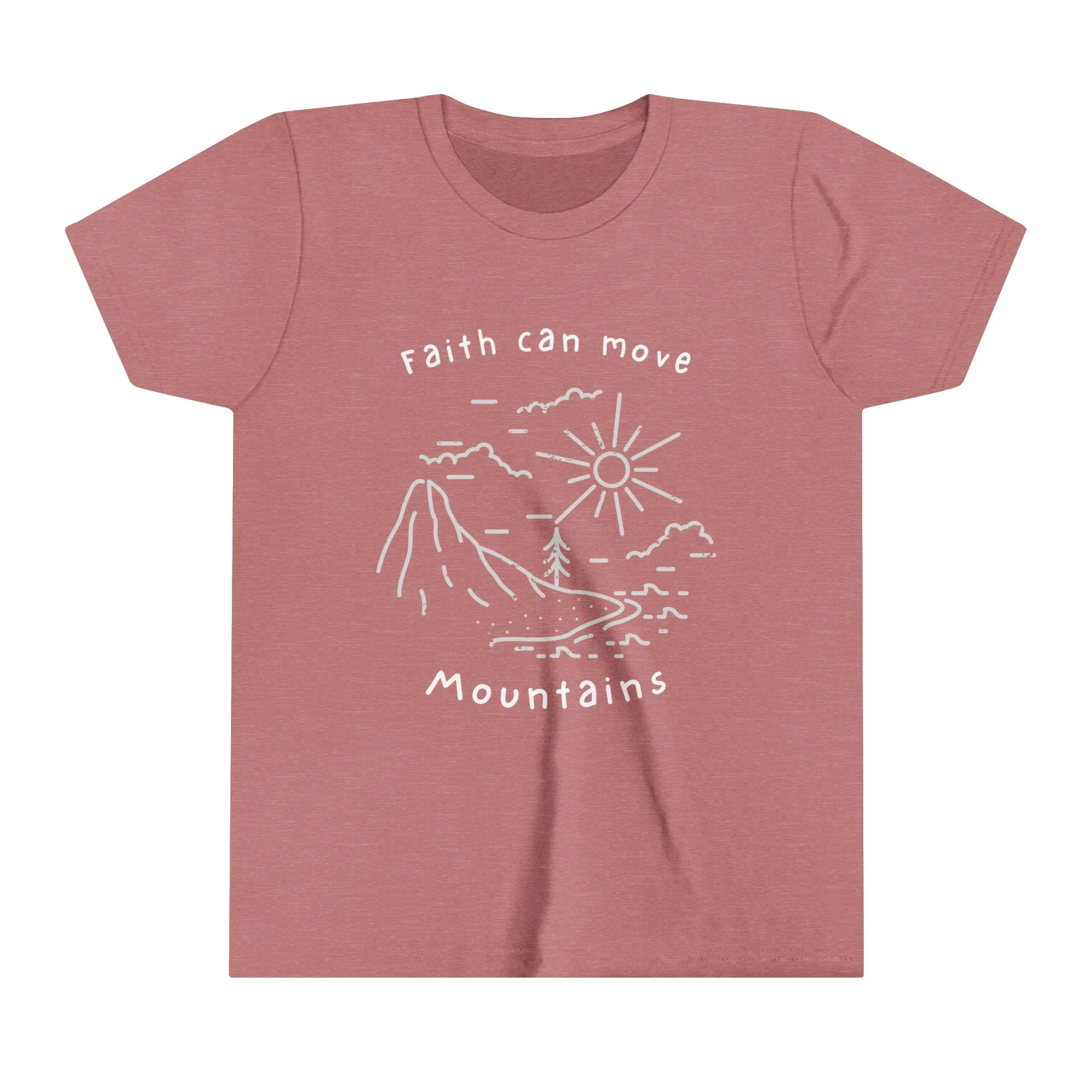 Bella Canvas Faith can Move Mountains Youth Tee