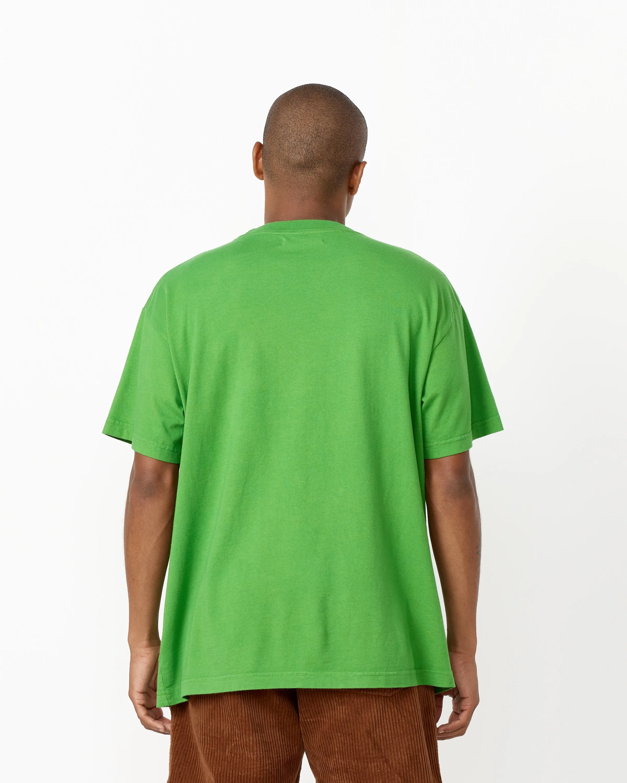 Big Pocket Tee in Emerald Green
