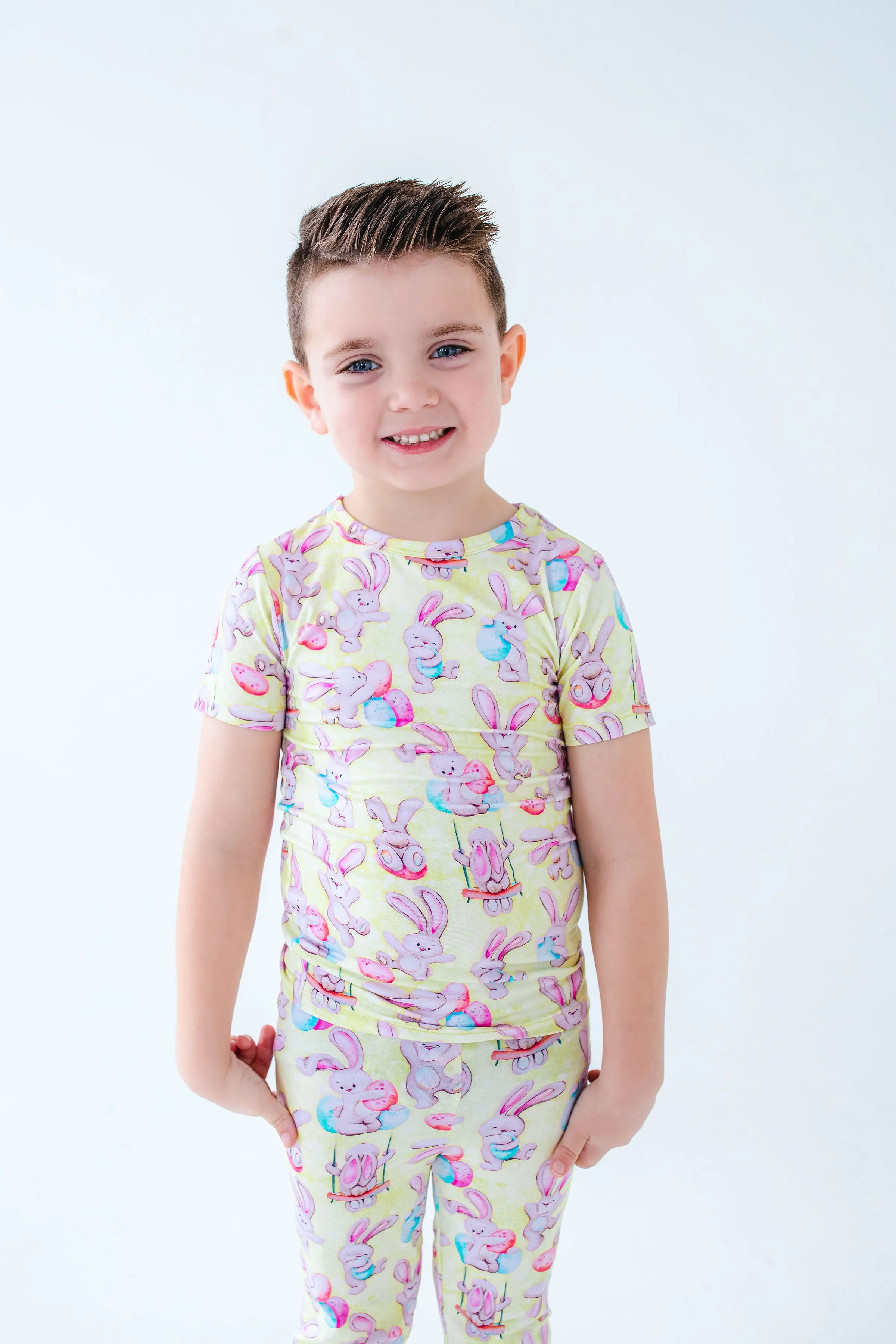 Birdie Bean Easter Stuffed Bunnies Oliver 2-piece Pajamas