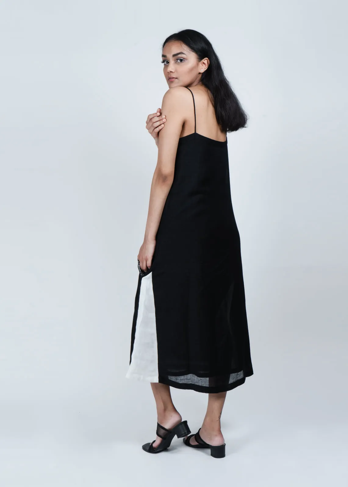 black A line dress