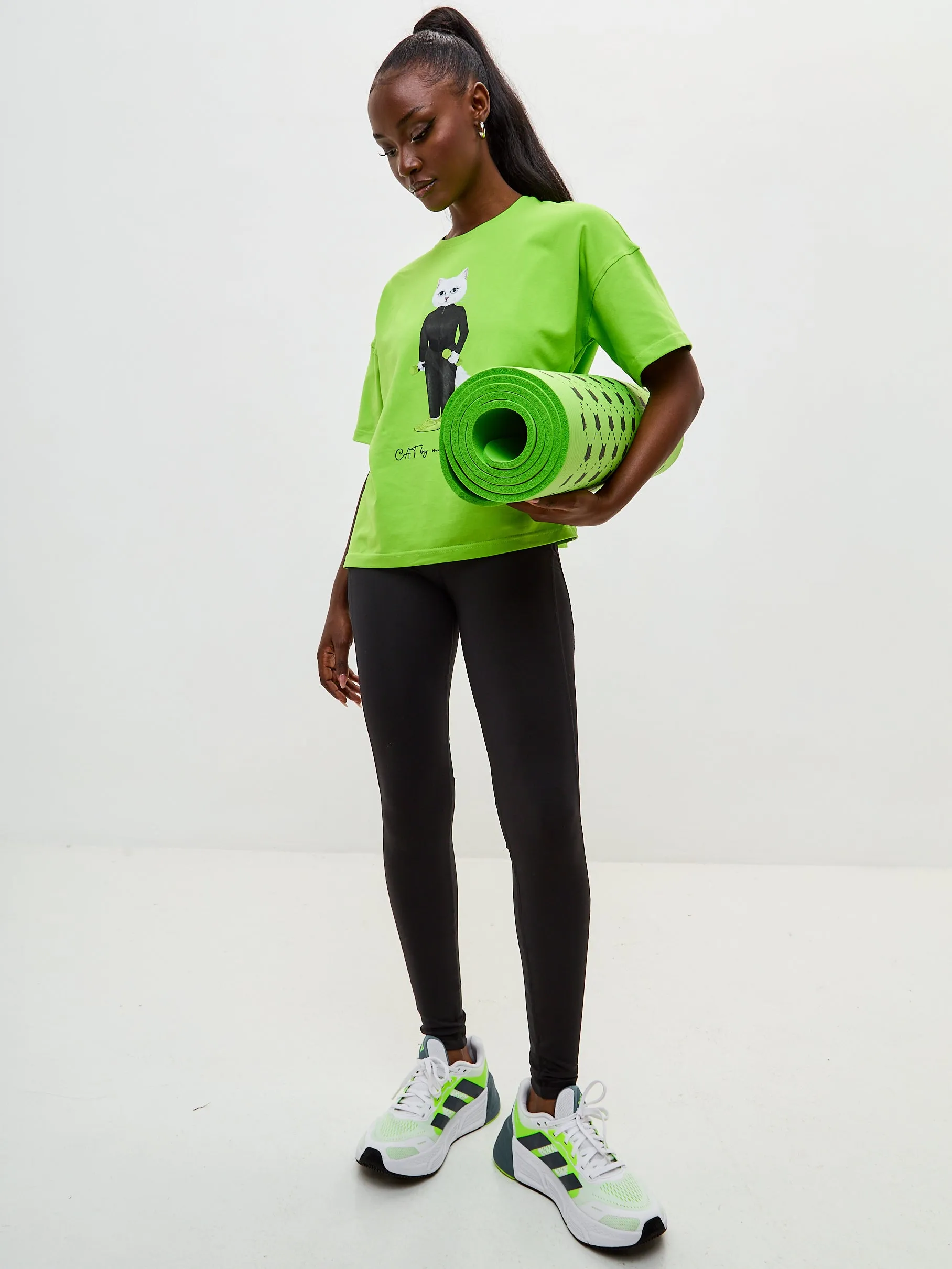 Black Women's leggins CAT