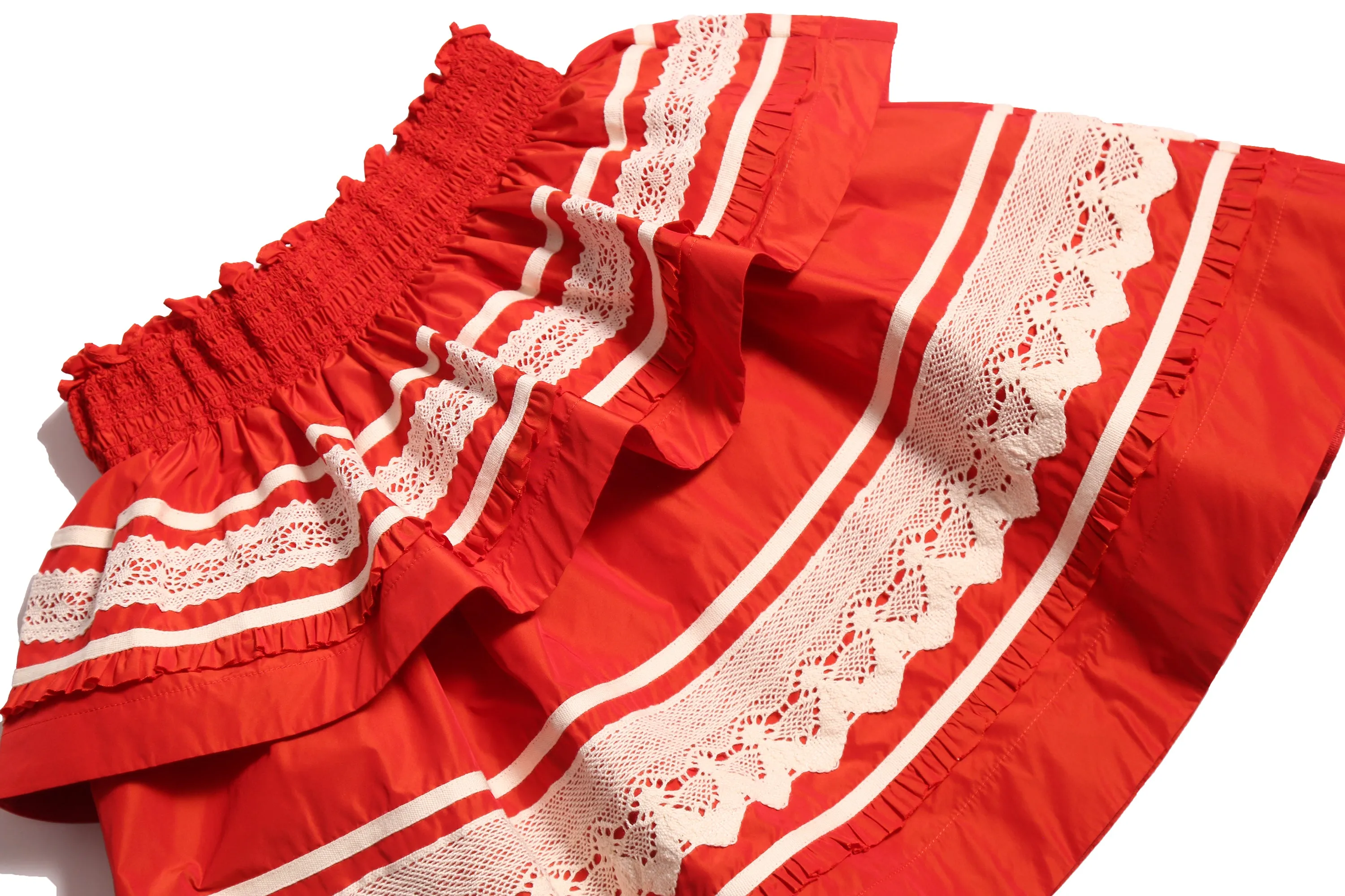 BRITTANY SMOCKED TIERED SKIRT