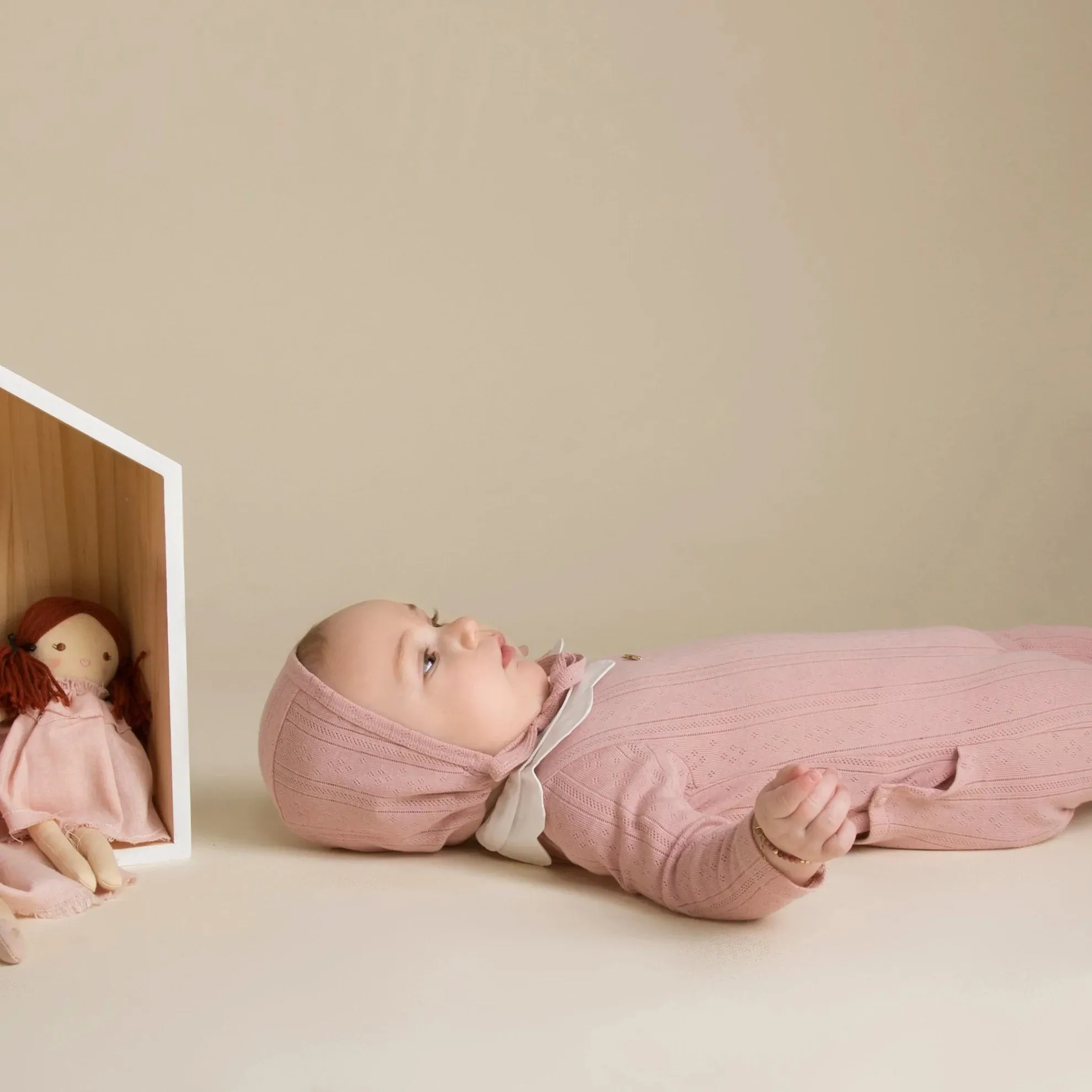Cadeau' Pointelle Pink Set