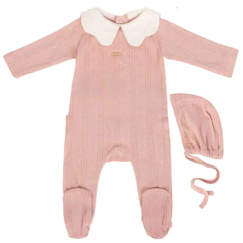 Cadeau' Pointelle Pink Set