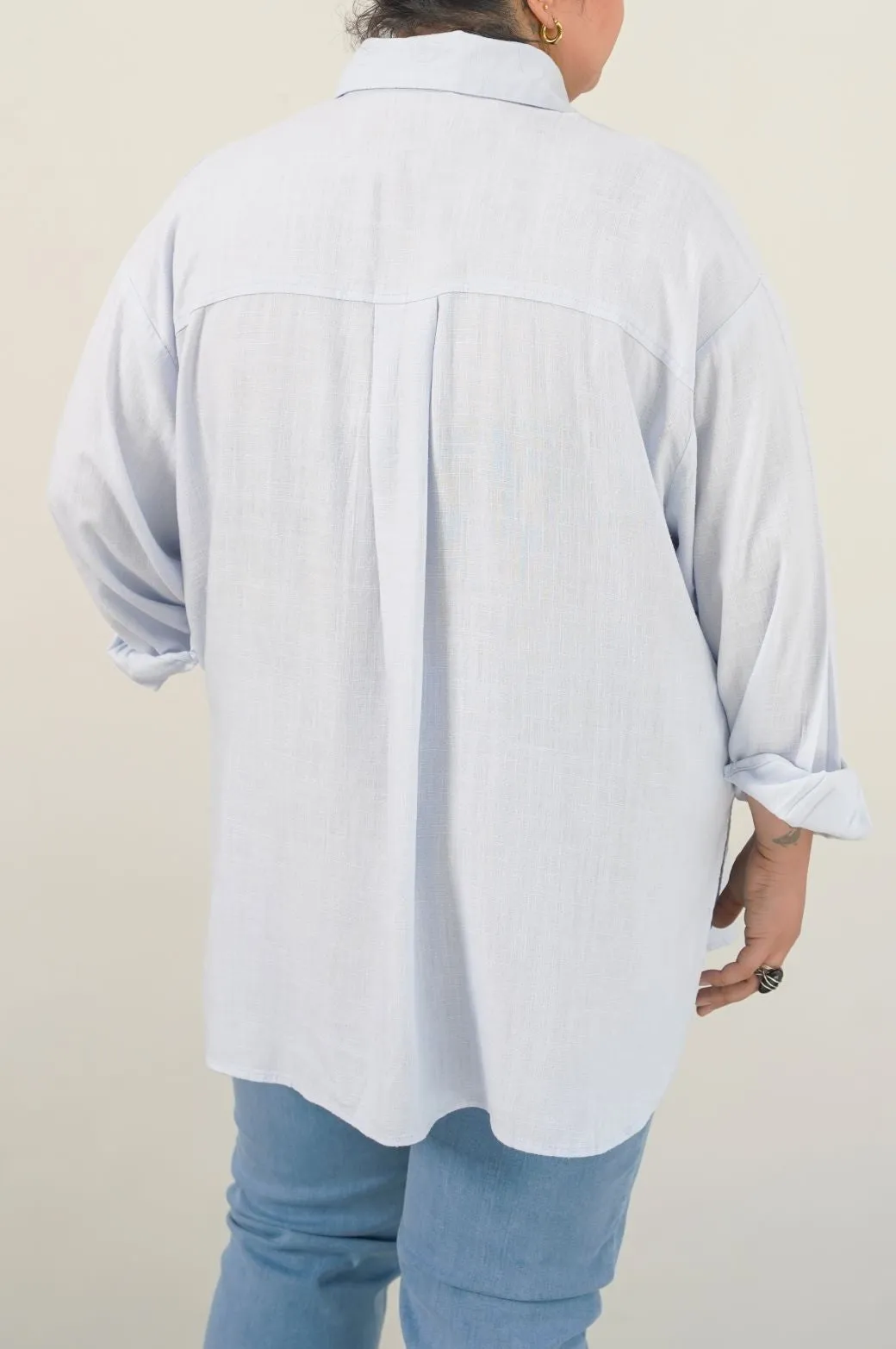 CURVE LINEN SHIRT