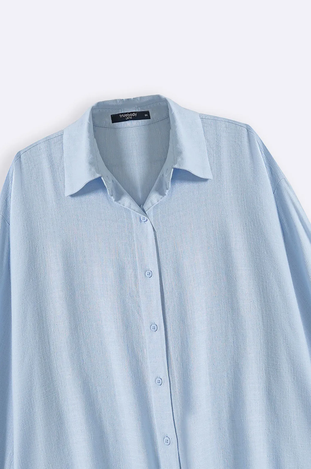 CURVE LINEN SHIRT