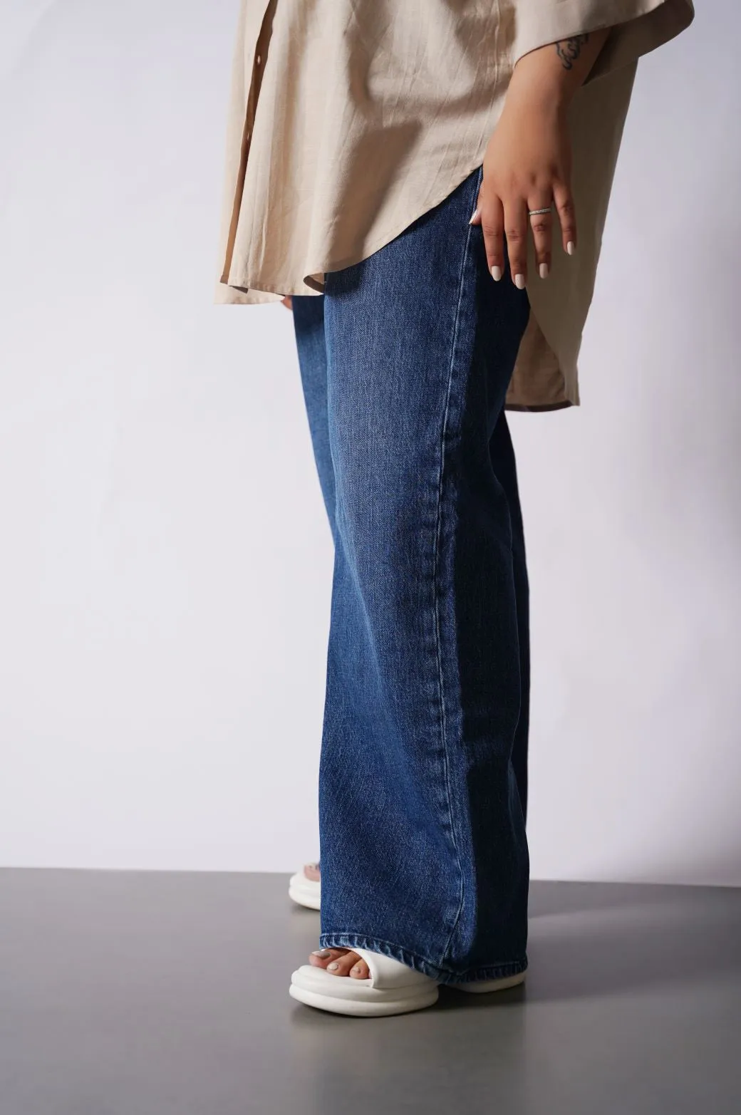 CURVE WIDE LONG JEANS