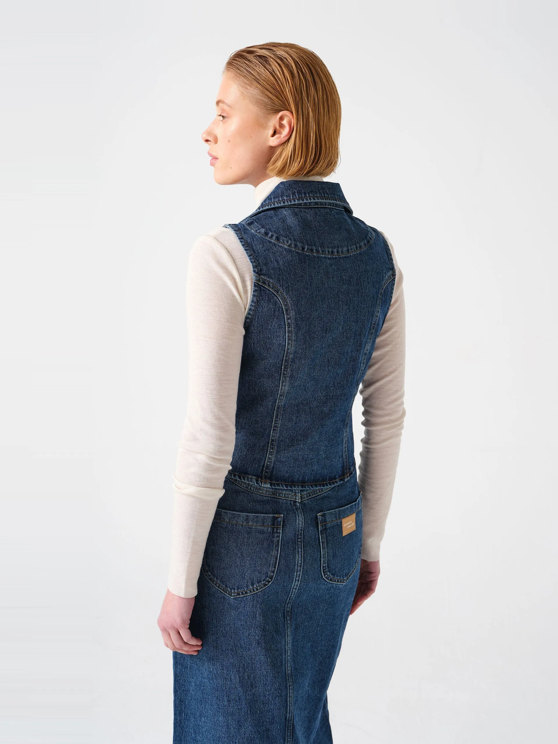 Embroidered mia waistcoat in idaho vintage
