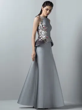 Embroidered Top & A-Line Skirt