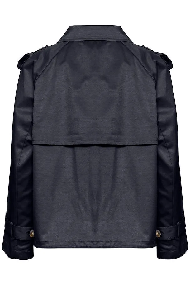 EW Mira Eclipse Short Navy Trenchcoat