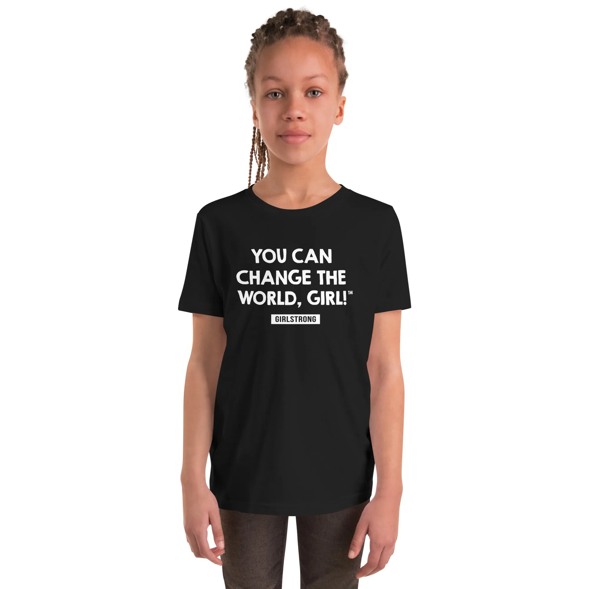 FAVORITE PRINCESS TEE - YOU CAN CHANGE THE WORLD, GIRL! BLACK