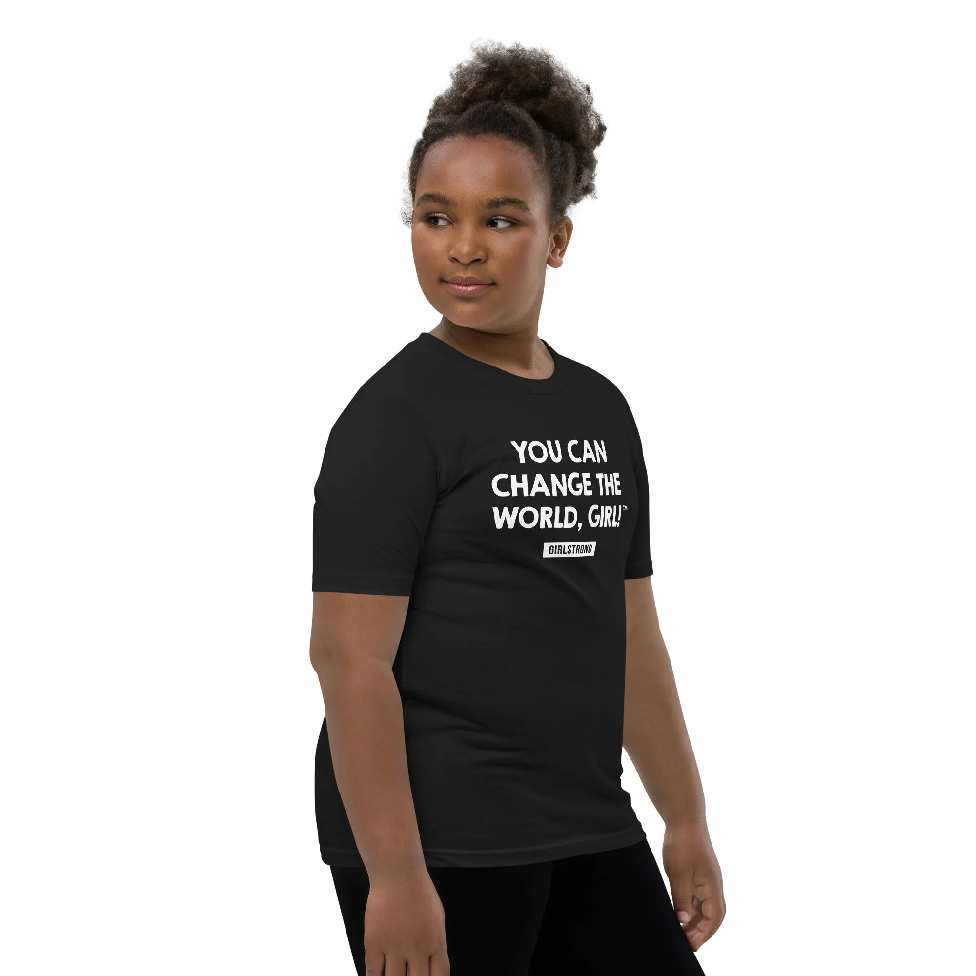 FAVORITE PRINCESS TEE - YOU CAN CHANGE THE WORLD, GIRL! BLACK