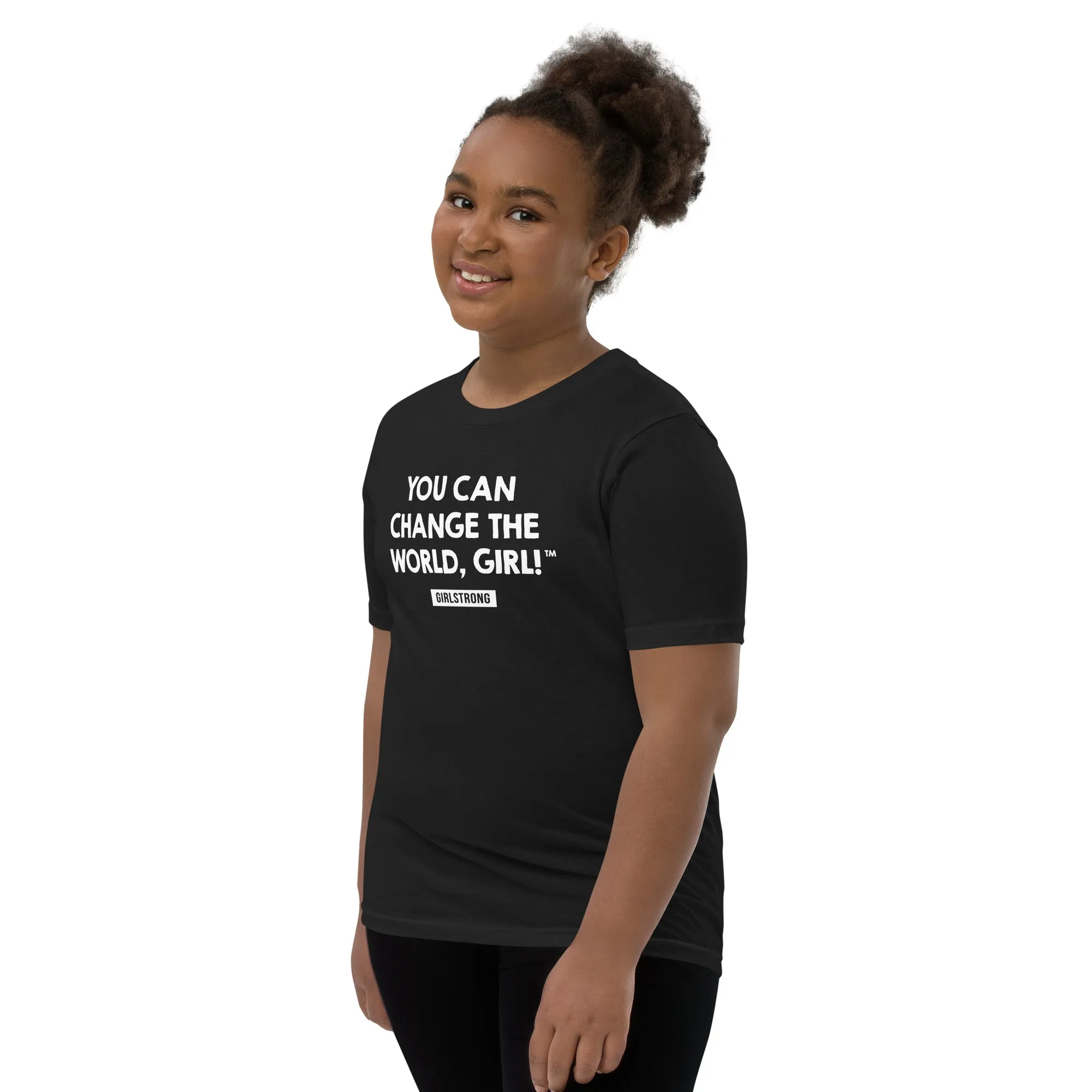 FAVORITE PRINCESS TEE - YOU CAN CHANGE THE WORLD, GIRL! BLACK