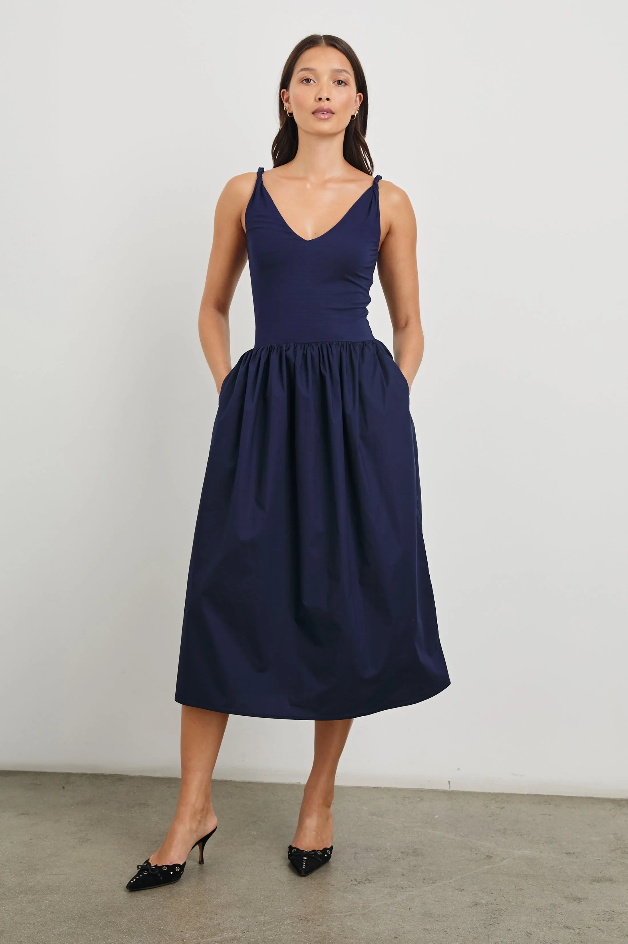 FRANCA DRESS - NAVY