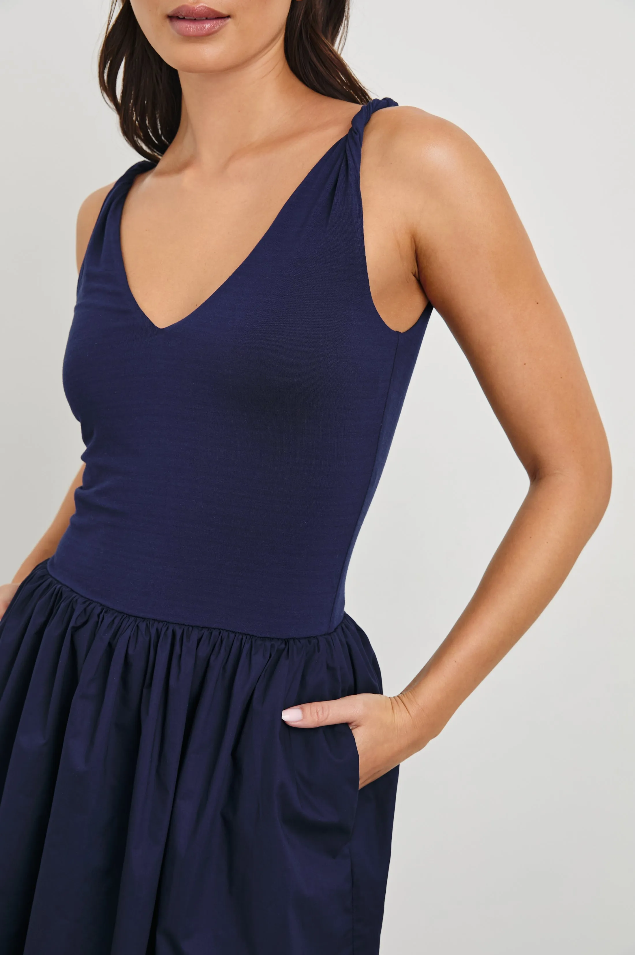 FRANCA DRESS - NAVY