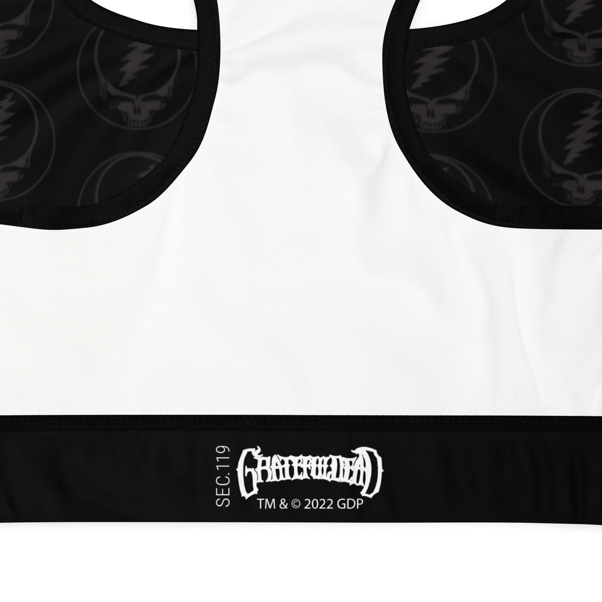 Grateful Dead | Sports Bra | Black on Black Stealie
