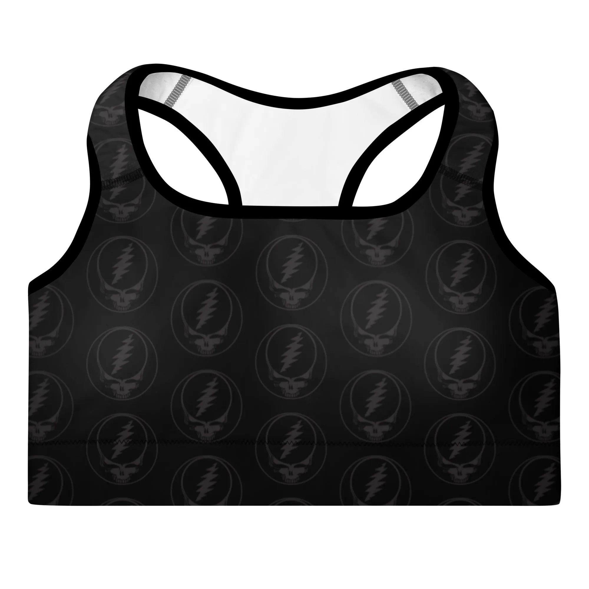 Grateful Dead | Sports Bra | Black on Black Stealie