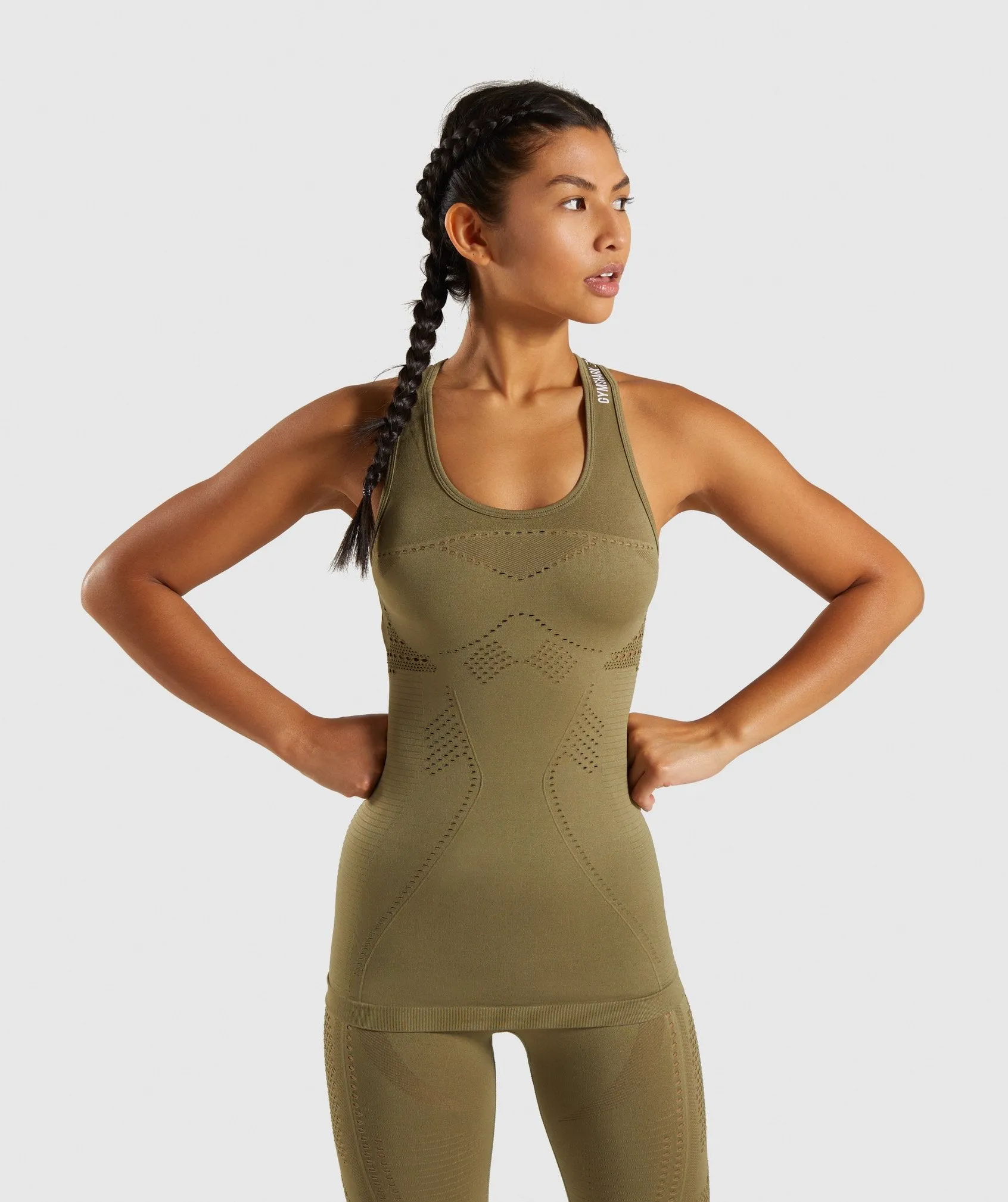 Gymshark Flawless Knit Vest - Khaki