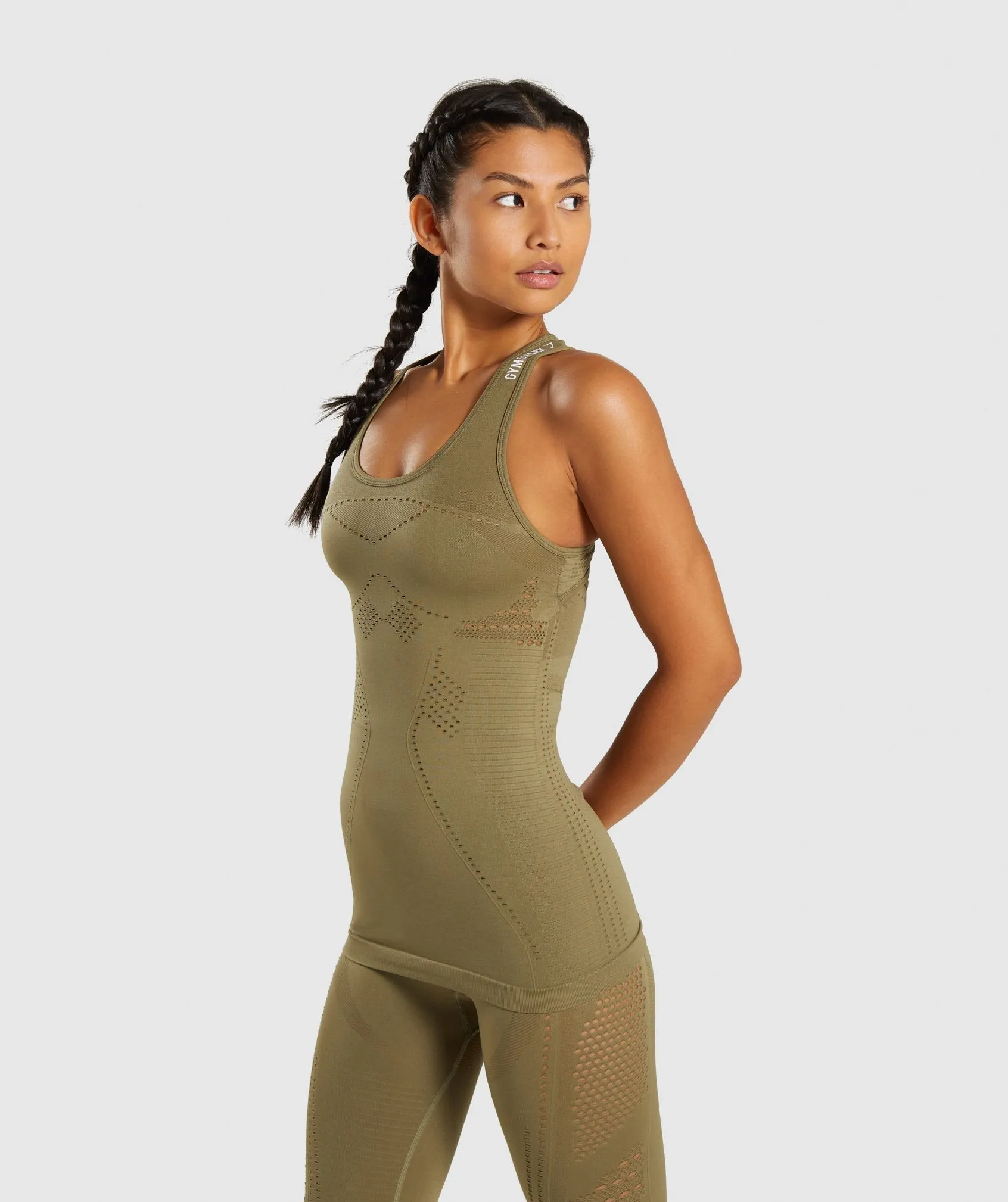 Gymshark Flawless Knit Vest - Khaki