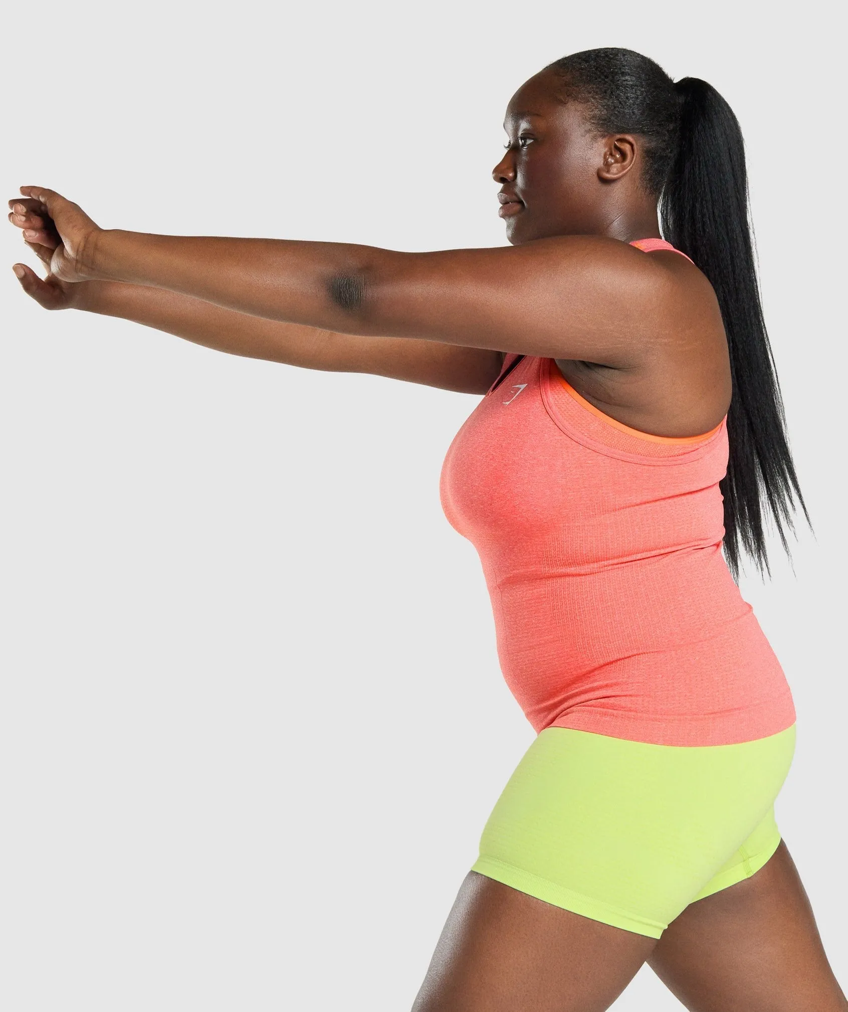 Gymshark Vital Seamless 2.0 Tank - Orange Marl