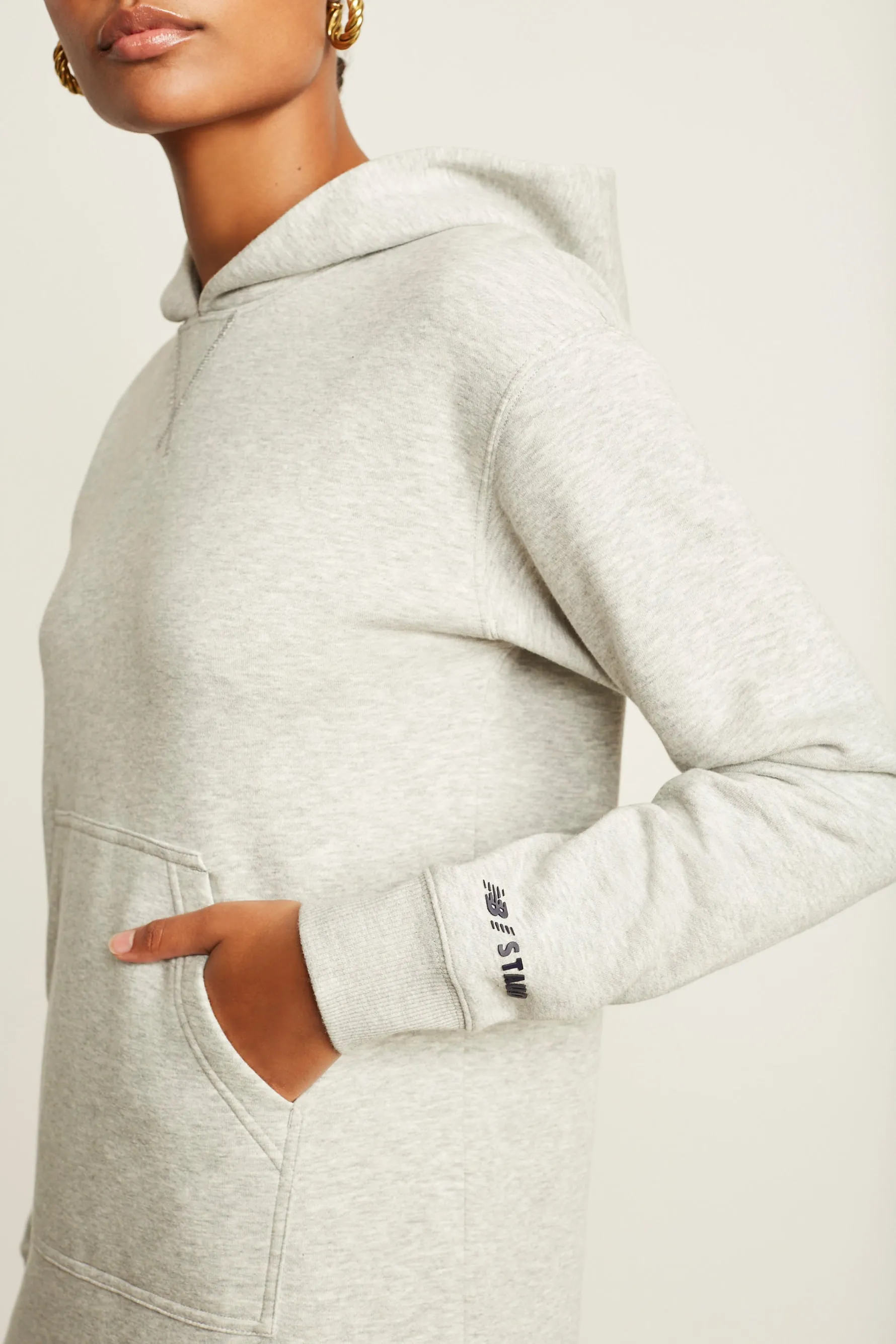 Hoodie Dress - Grey