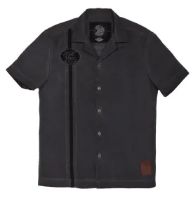 King Kerosin Hand Made Dragstrip Polo T-shirt, black