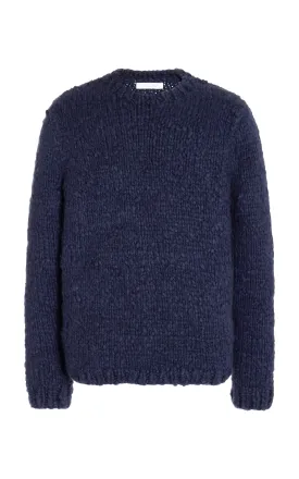 Lawrence Knit Sweater in Navy Welfat Cashmere
