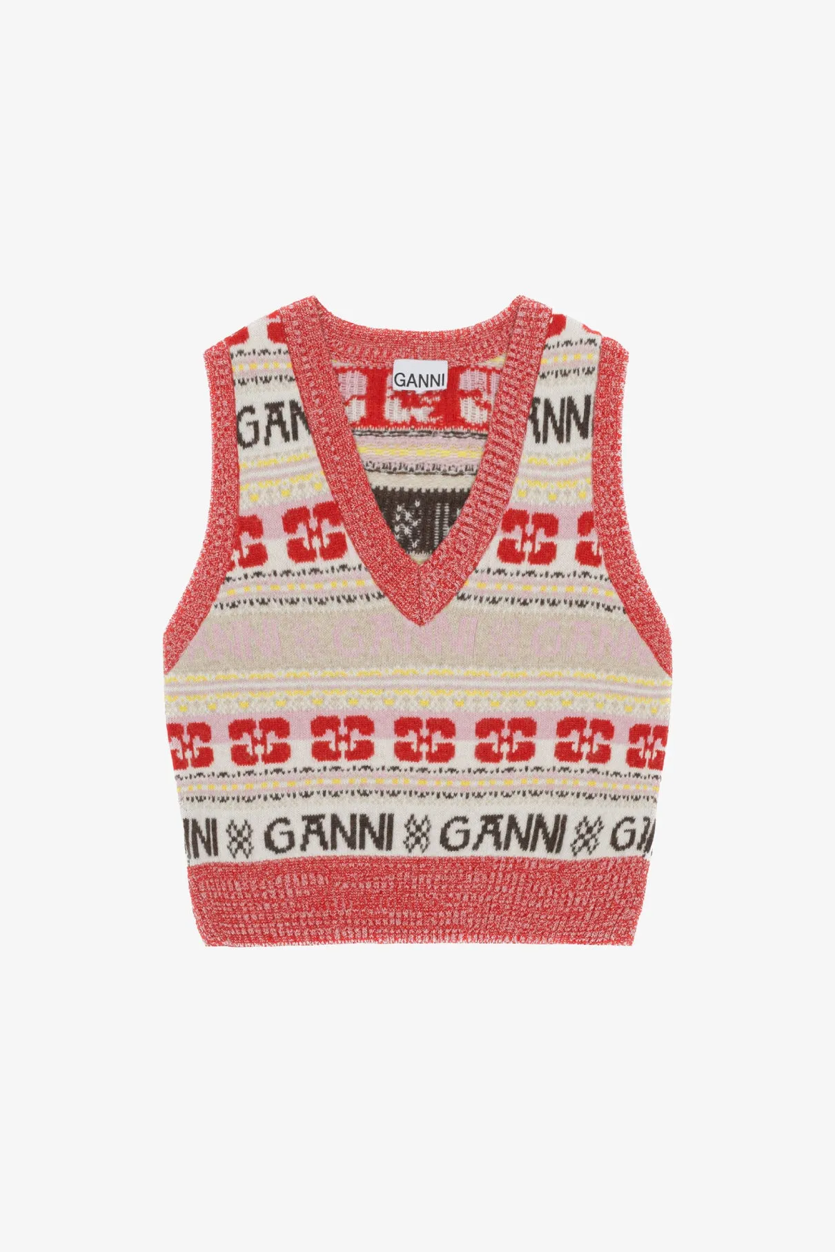 Logo Wool Mix Vest
