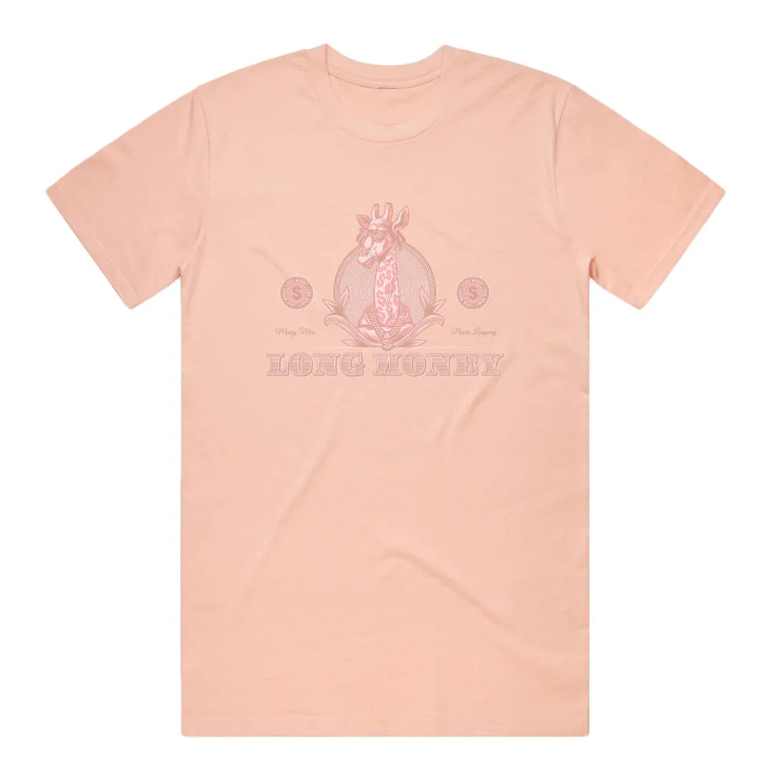 Long Money- Dusted Pink Tee