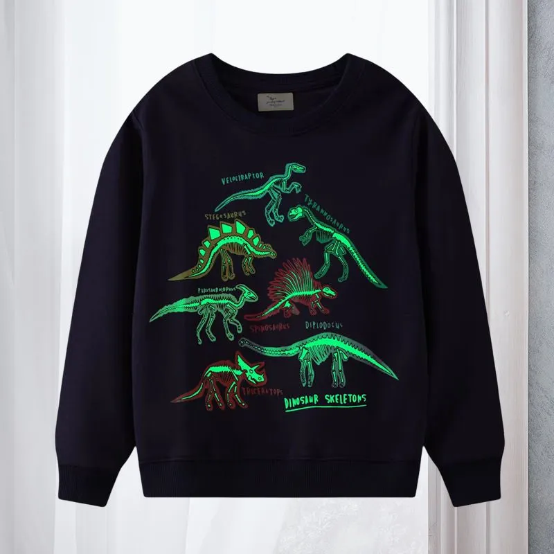 Luminous Round Neck Pullover Children's Sweatshirt