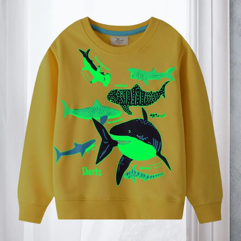 Luminous Round Neck Pullover Children's Sweatshirt