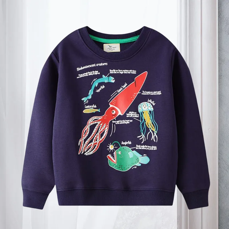 Luminous Round Neck Pullover Children's Sweatshirt