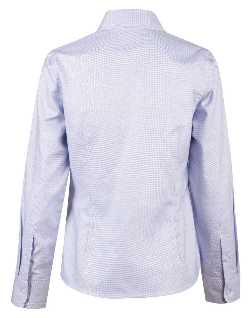 M8922 Laides’ Dot Contrast Long Sleeve Shirt