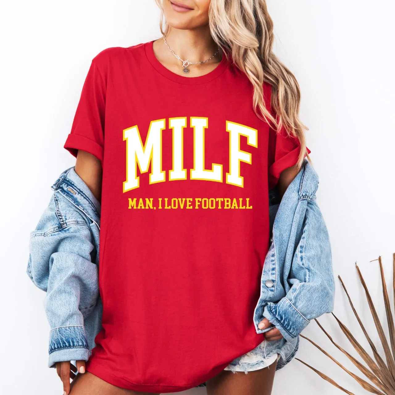 Man I Love Football • Red Tee