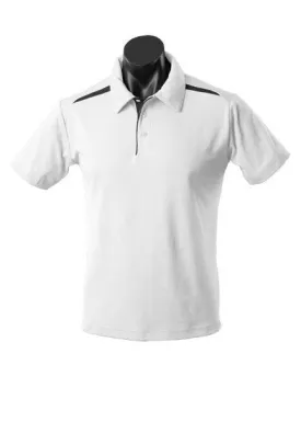 Mens Paterson Polo White/Black