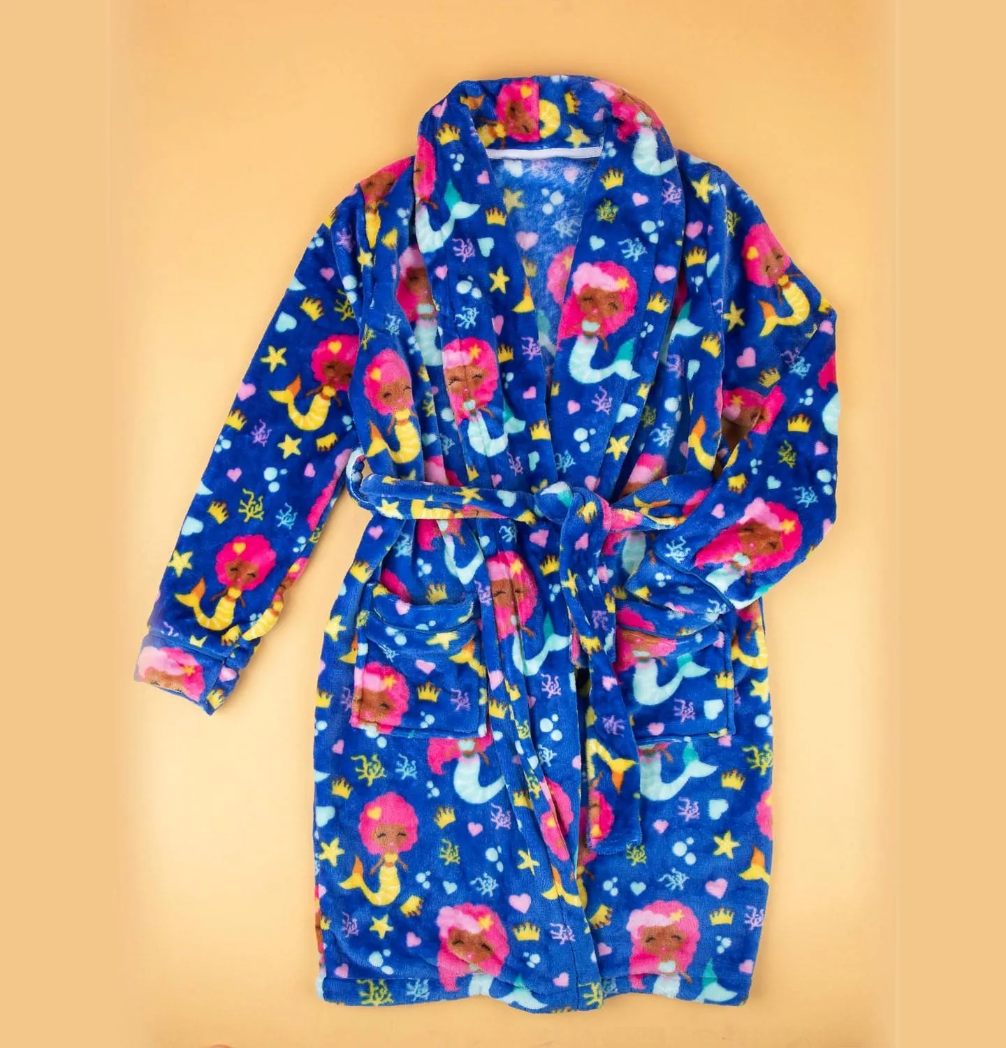 Mermaid Magic Kids Fleece Robe