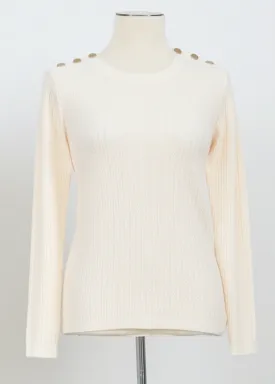 Molly Bracken Crewneck Cable Knit Sweater