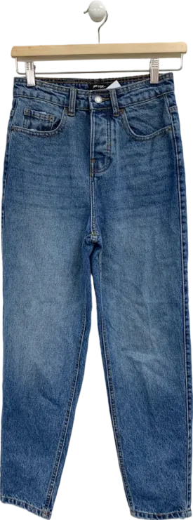 Nasty Gal Pale Wash The Denim Mom Jean UK 6