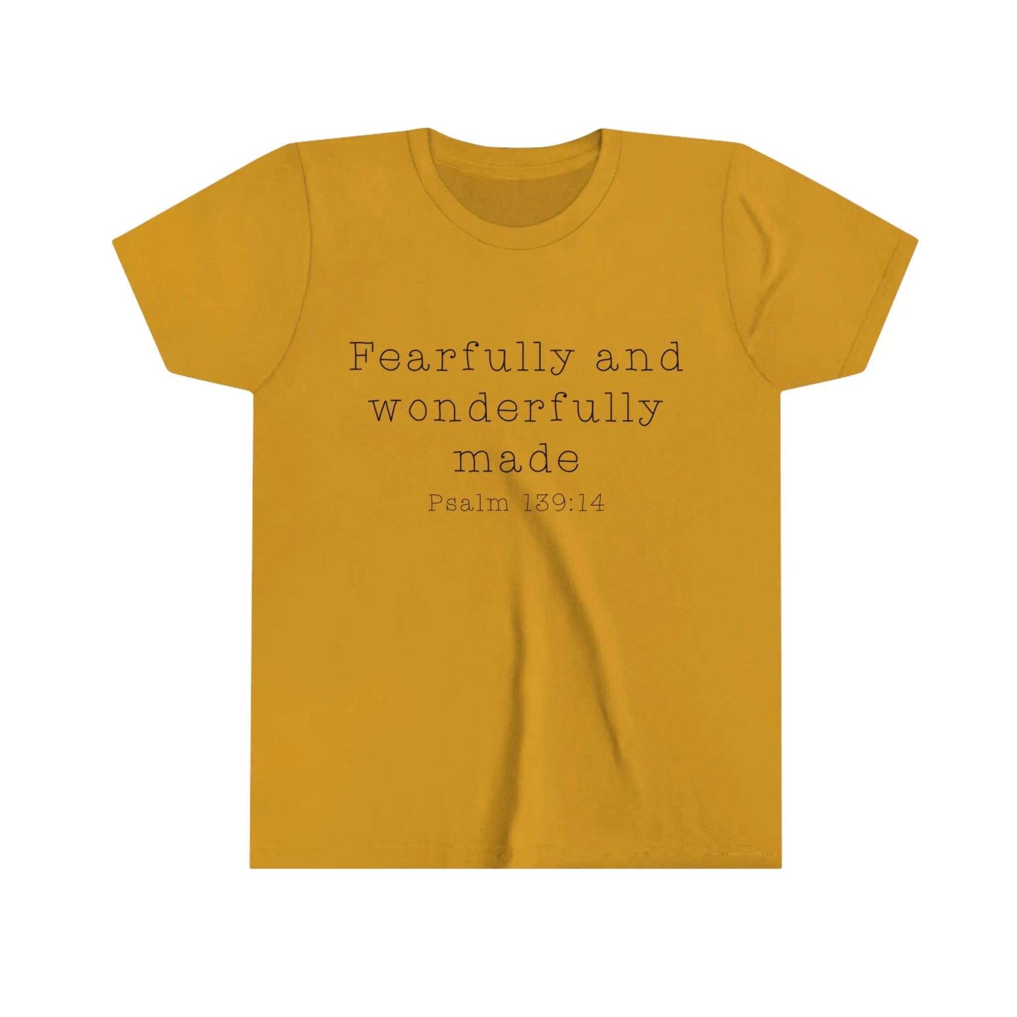 "Fearfully and Wonderfully Made" Bella Canvas Youth Short Sleeve Tee