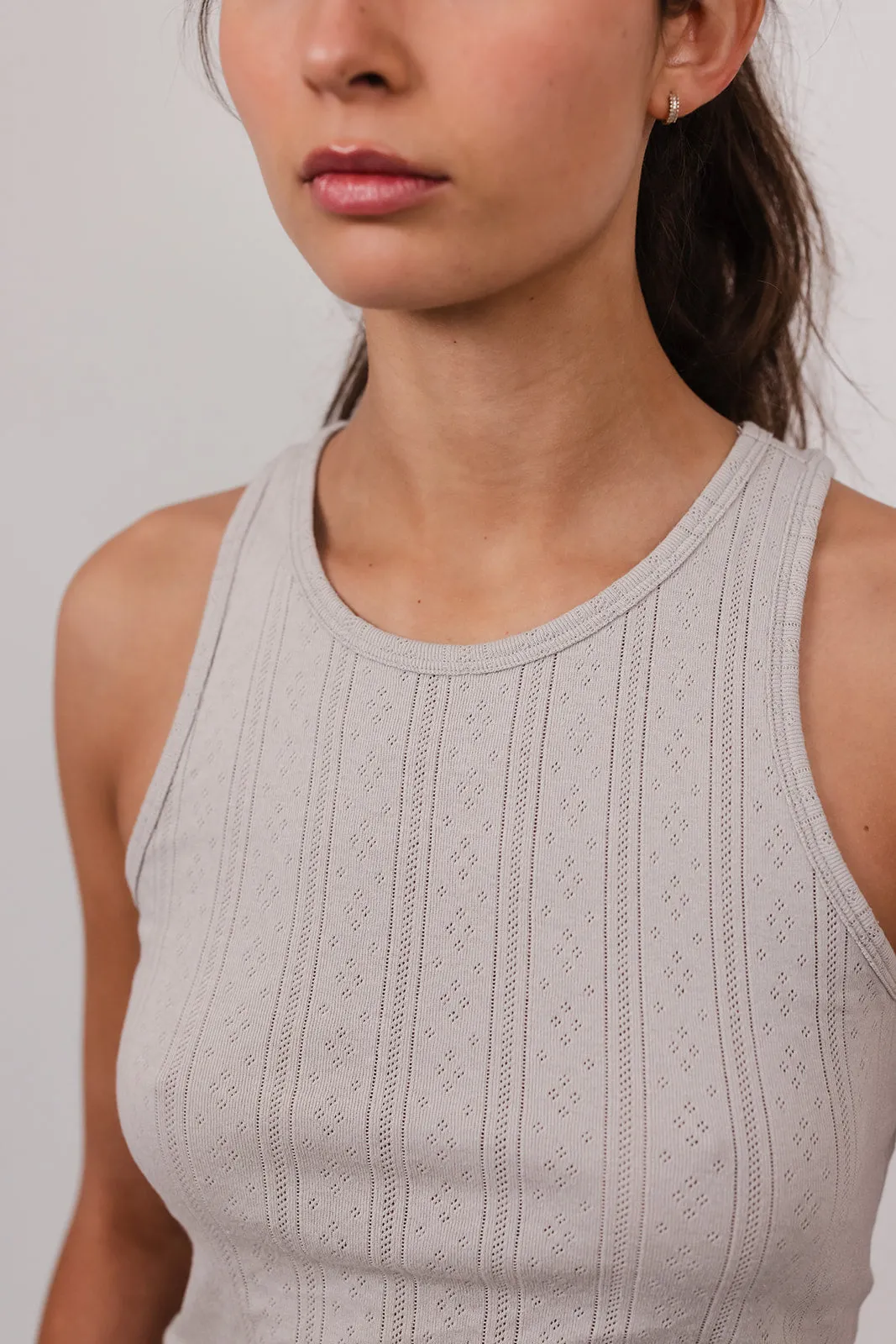 Racerback Pointelle Singlet